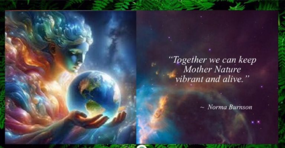 “Together we can keep Mother Nature vibrant and alive.”